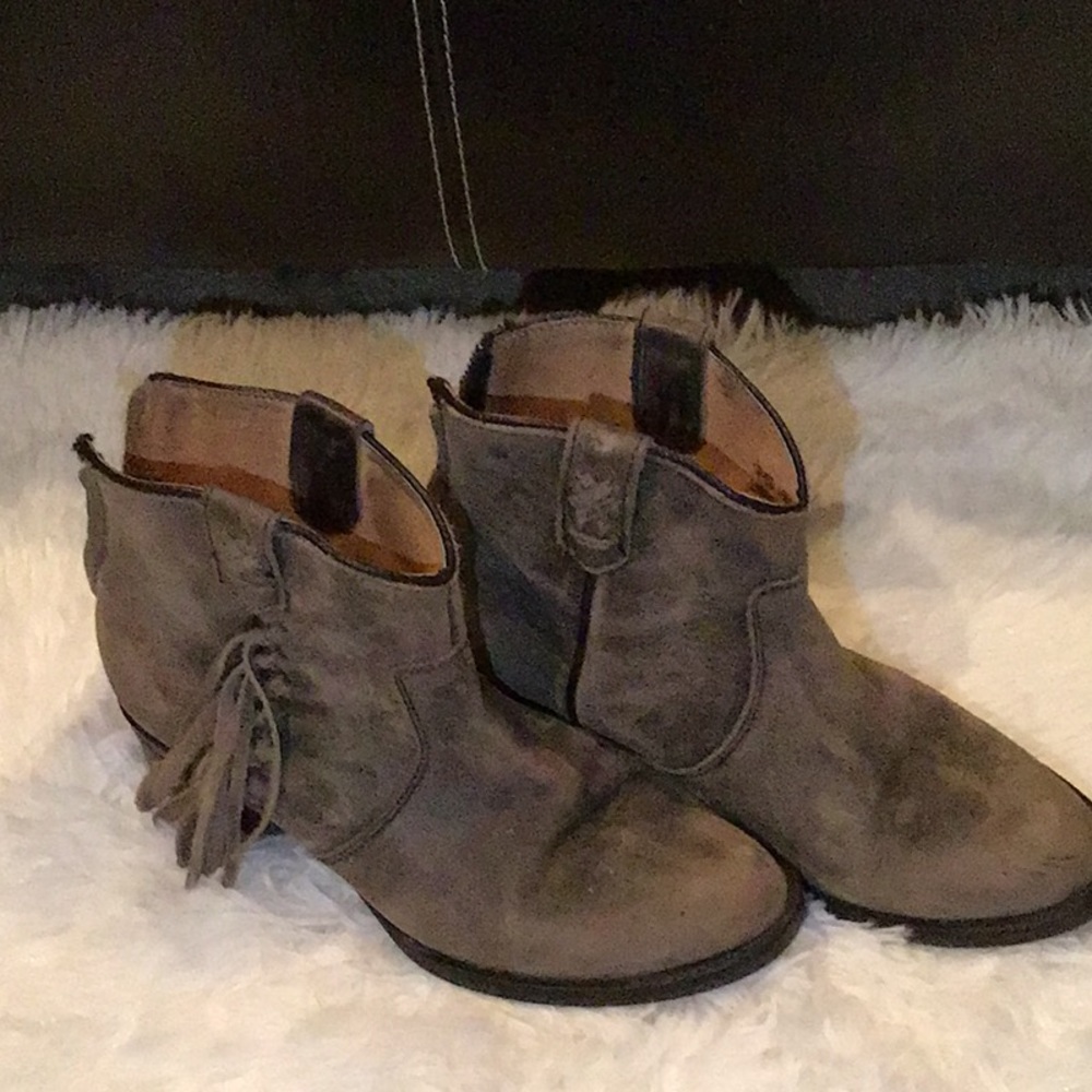 Very Volatile fringe leather booties